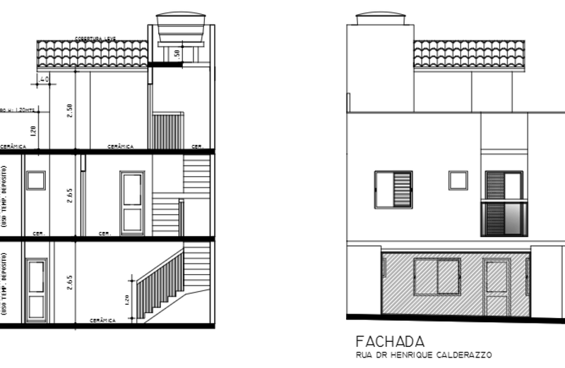 Fachada do Henrique Calderazzo no bairro Paraíso, Santo André